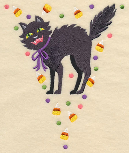 Halloween Bunting - Creepy Cat - Image 4