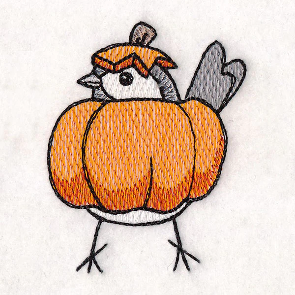 Halloween Chickadee - Pumpkin - Image 7