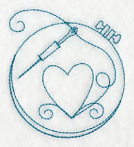 Hand Embroidery Hoop 2 (Redwork) - Image 3