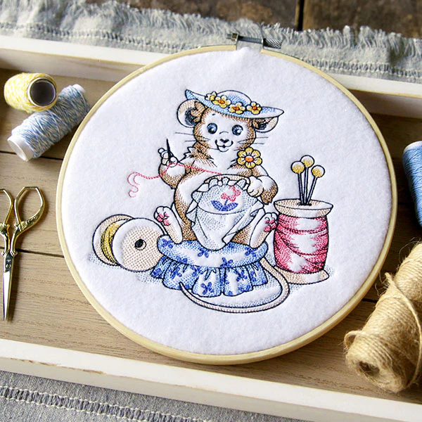 Hand Embroidery Mouse - Image 4
