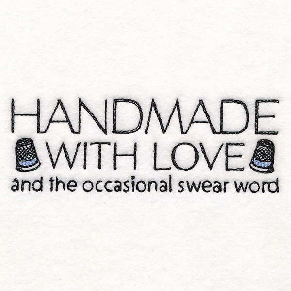 Handmade with Love & Swear Words Label