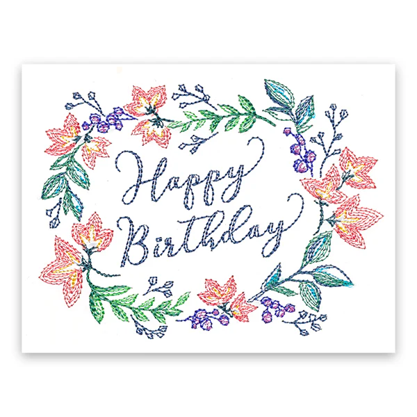 Happy Birthday Wreath (Cardstock) - Image 3