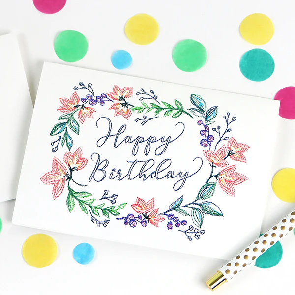 Happy Birthday Wreath (Cardstock) - Image 6