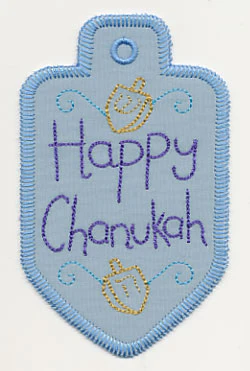 Happy Chanukah Gift Tag (In-the-Hoop) - Image 3