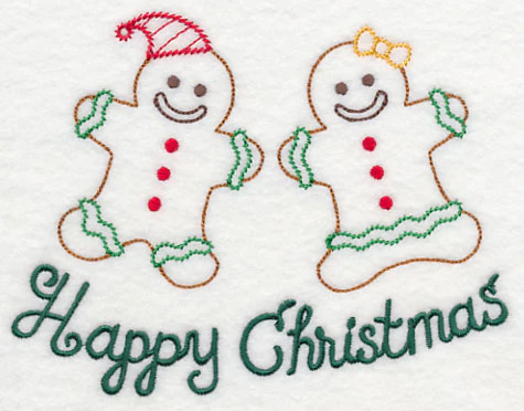Happy Christmas Gingerbread (Vintage) - Image 3