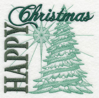 Happy Christmas Tree Square - Image 4