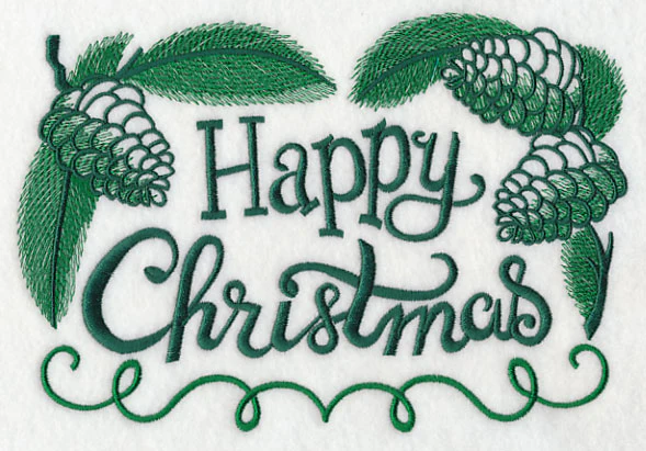Happy Christmas with Pine Cones - Image 2