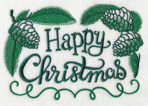 Happy Christmas with Pine Cones - Image 3