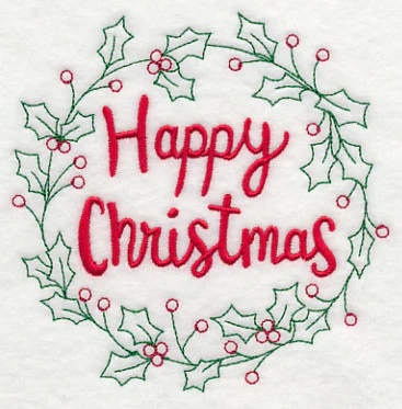 Happy Christmas Wreath - Image 4