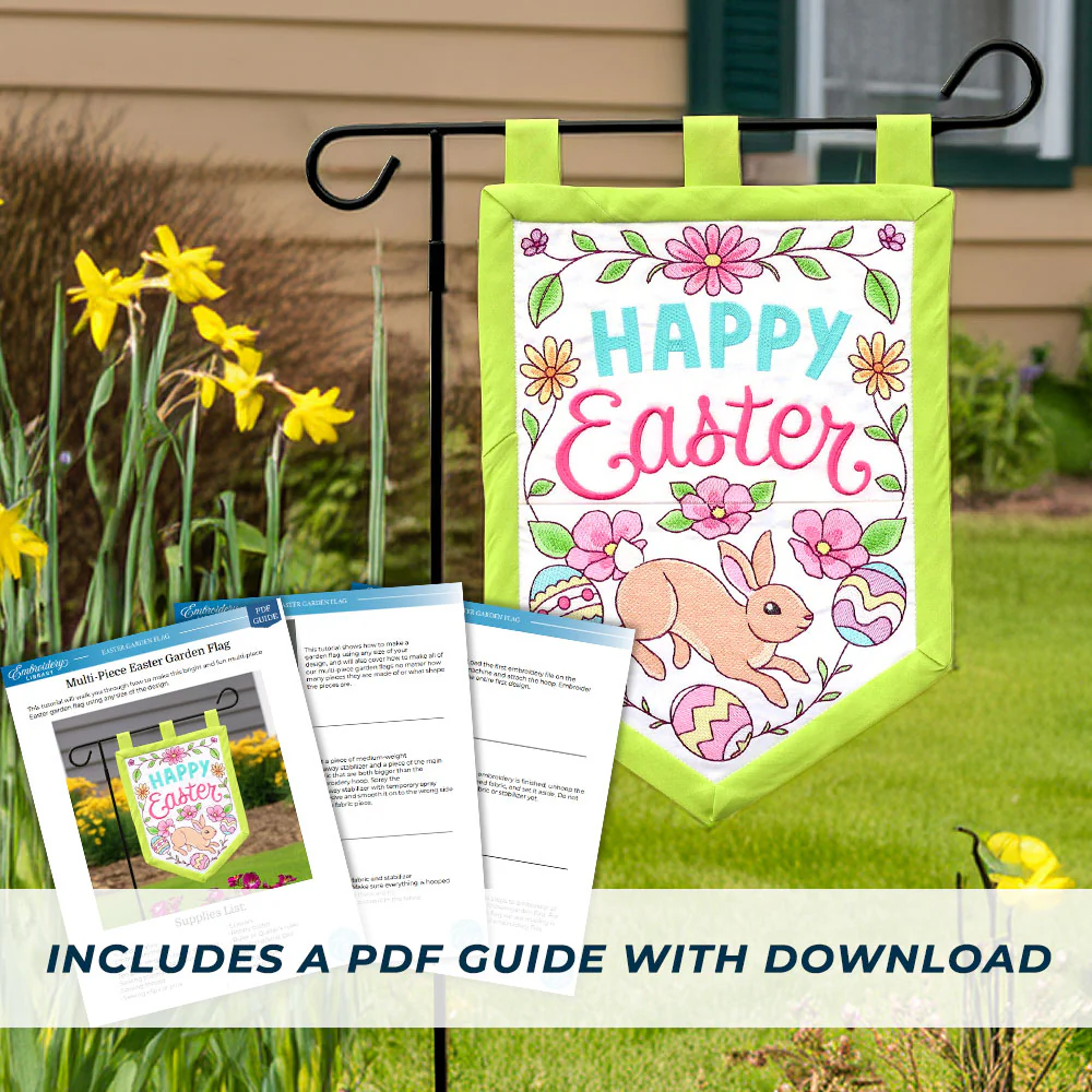 Happy Easter Garden Flag - Image 2