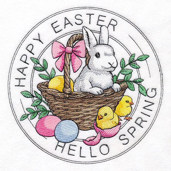 Happy Easter Hello Spring Stamp - Image 3