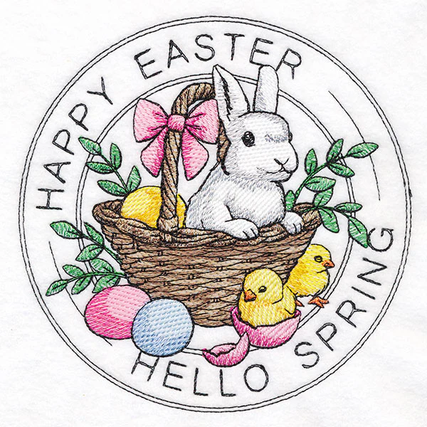 Happy Easter Hello Spring Stamp - Image 5