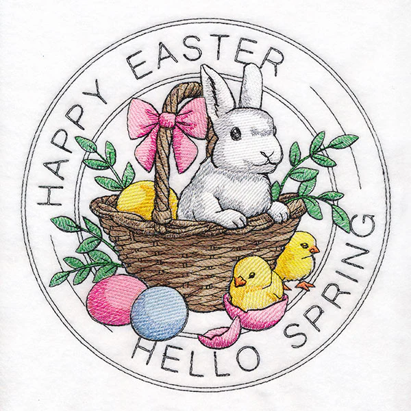 Happy Easter Hello Spring Stamp - Image 9