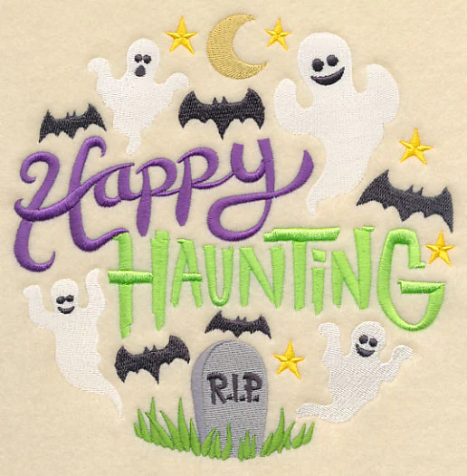 Happy Haunting Ghosts in Graveyard - Image 2