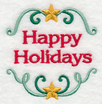 Happy Holidays Jar Cover
