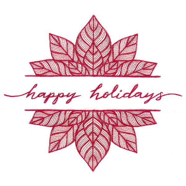 Happy Holidays Poinsettia - Image 4