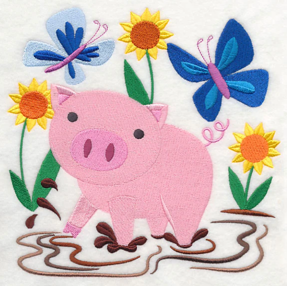 Happy Pig in Mud - Image 6