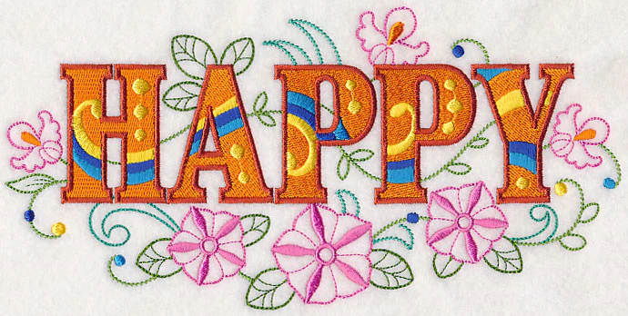 Happy with Vintage Flower Fade - Image 5