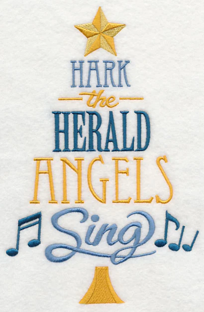 Hark the Herald Angels Sing Christmas Tree - Image 2