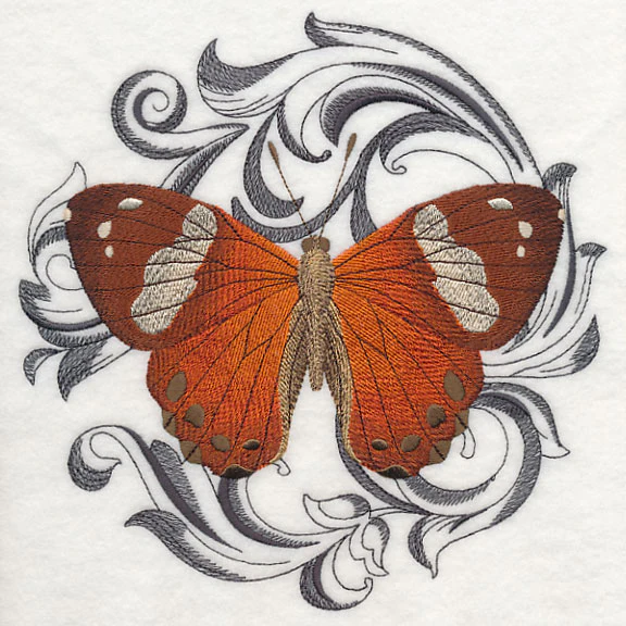 Harlequin Metalmark with Baroque Background - Image 6
