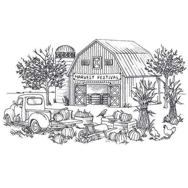 Harvest Festival Country Scene - Image 4