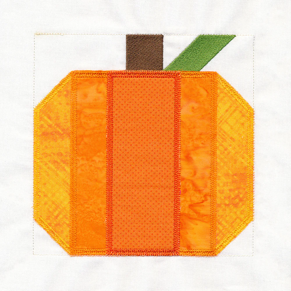 Harvest Pumpkin Quilt Block (In-the-Hoop) - Image 5