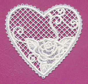 Heart and Roses 3 (Battenburg Lace) - Image 3