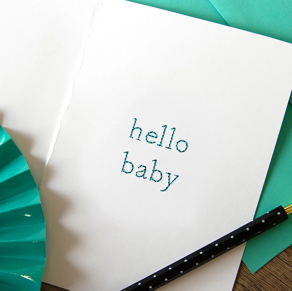 Heartfelt Sayings - Hello Baby (Cardstock)