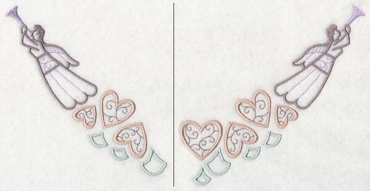 Heavenly Hearts Neckline (Crewneck) (Split)