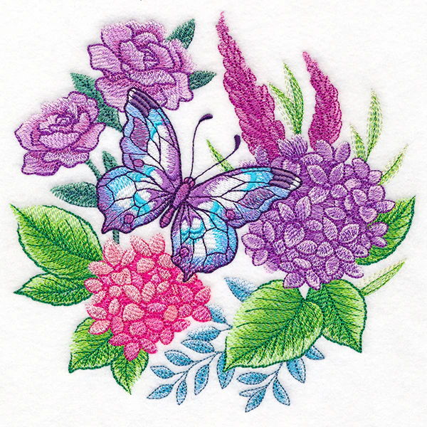Heavenly Hydrangeas and Butterfly Bouquet - Image 3
