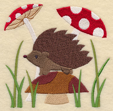 Hedgehog in Mushrooms - Image 4