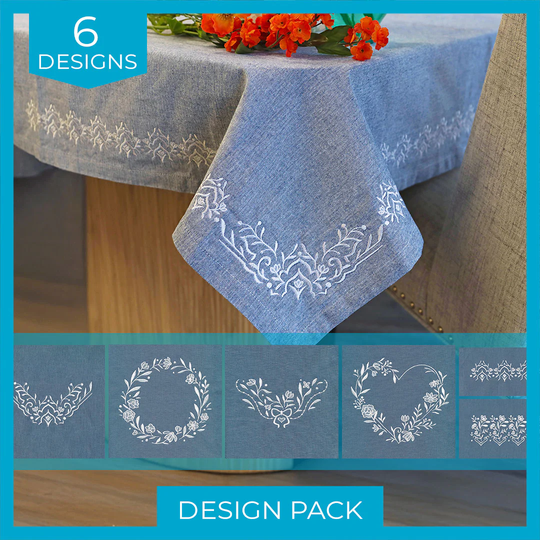 Heirloom Flowers (Whitework) Design Pack - Image 4
