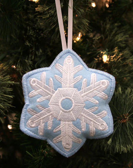 Heirloom Stuffed Ornament - Snowflake (In-the-Hoop) - Image 3