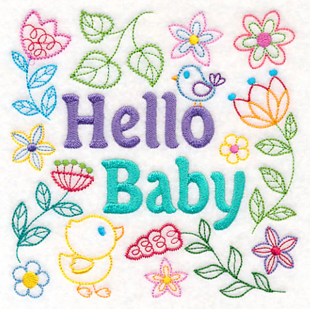 Hello Baby Square - Image 3