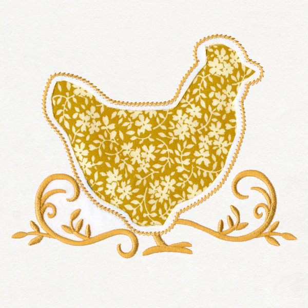 Hen Silhouette (Reverse Applique) - Image 3