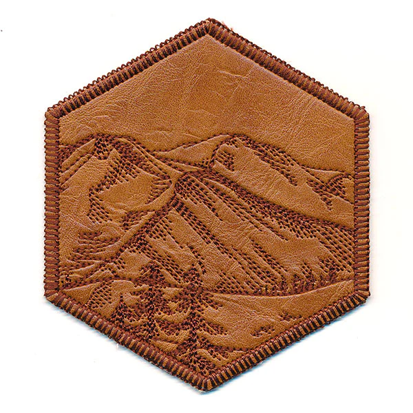 Hexagon Nature Coaster 3 (In-the-Hoop) - Image 4
