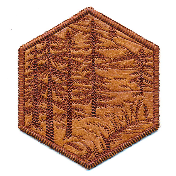 Hexagon Nature Coaster 4 (In-the-Hoop) - Image 4