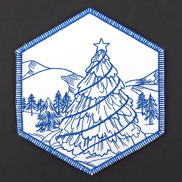 Hexagon North Pole Coaster 2 (In-the-Hoop) - Image 7