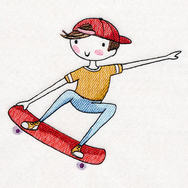 High-Flying Kiddo on Skateboard - Image 4