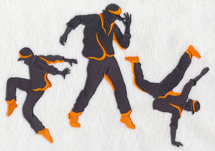 Hip-Hop Silhouette Trio - Male