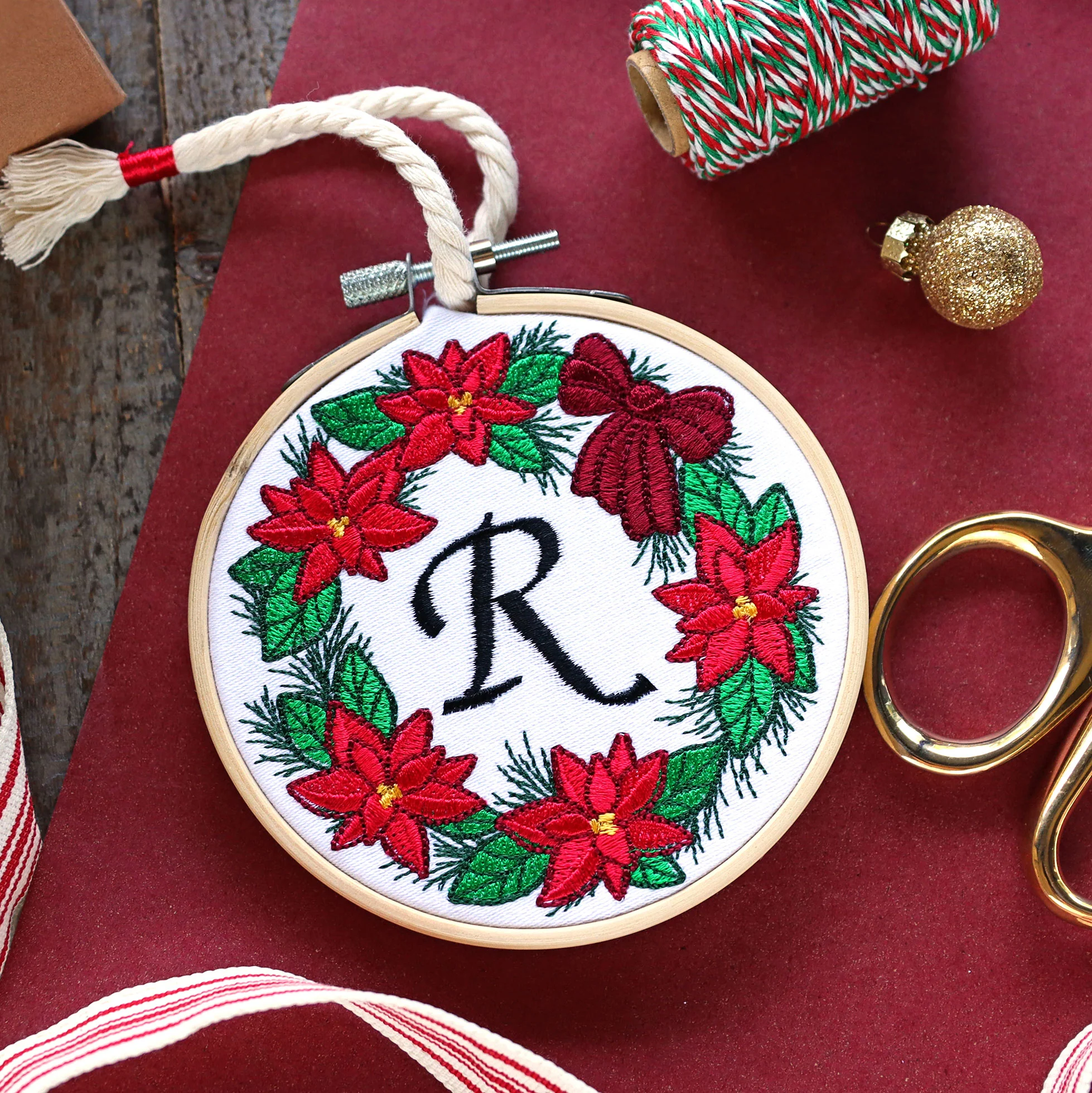 Holiday Cheer Wreaths - Poinsettia