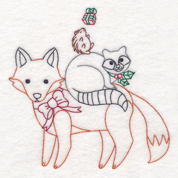 Holiday Fox and Friends Stack (Vintage) - Image 2