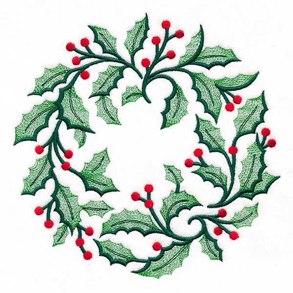 Holiday Holly Wreath - Image 3