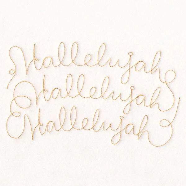 Holy Christmas Phrases - Hallelujah (Edge-to-Edge Quilting) - Image 5