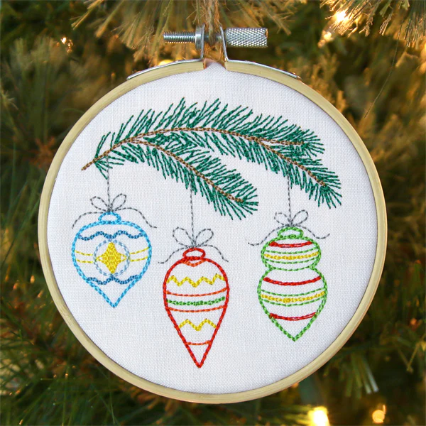 Homespun Pine Bough and Ornaments - Image 6
