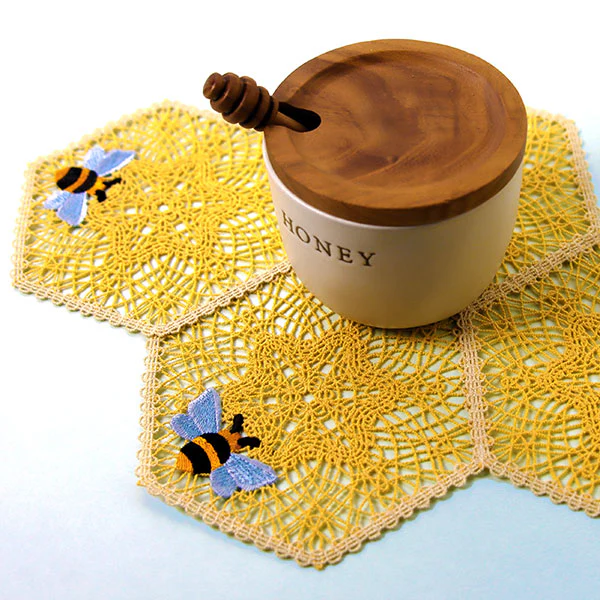 Honeycomb Doily (Battenburg Lace) - Image 2