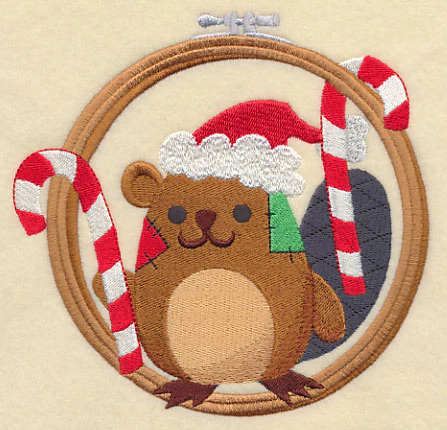 Hoop It Up Christmas Beaver - Image 3