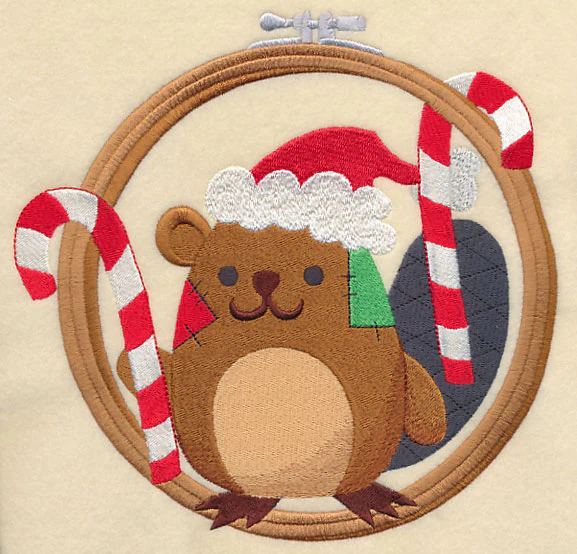 Hoop It Up Christmas Beaver - Image 6