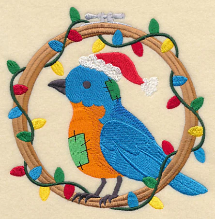 Hoop It Up Christmas Bluebird - Image 3