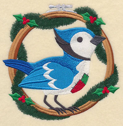 Hoop It Up Christmas Bluejay - Image 4